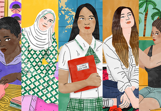كيف تبدو عدم المساواة بين الجنسين؟ يمكن لهؤلاء الفتيات الخمس أن يجبن على سؤالكم. رسم من بوديل جين لصندوق الأمم المتحدة للسكان.