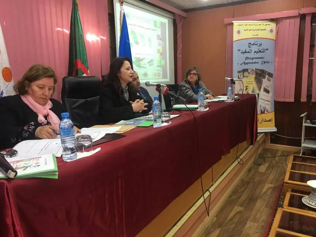 UNFPA Algeria CO-participation on April 11th, 2019 to the workshop on the evaluation of the manual “I become literate with the non-violence culture” 