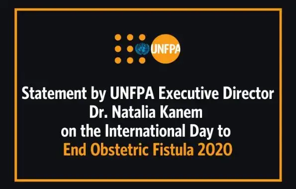 End gender inequality! End health inequities! End fistula now!