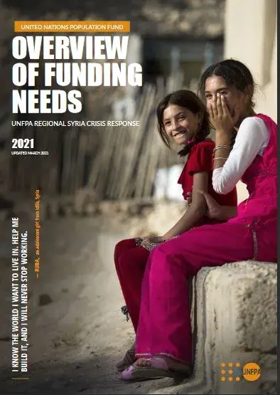 OVERVIEW OF FUNDING NEEDS UNFPA REGIONAL SYRIA CRISIS RESPONSE - 21