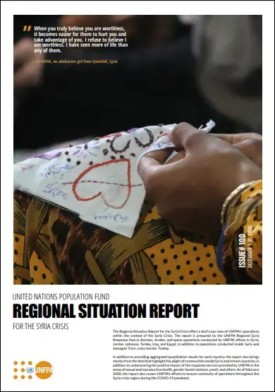 UNFPA Regional Situation Report for the Syria Crisis — December 2020