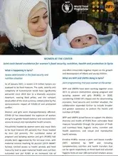 Women at the Centre: Joint cash-based assistance for women’s food security, nutrition, health and protection in Syria